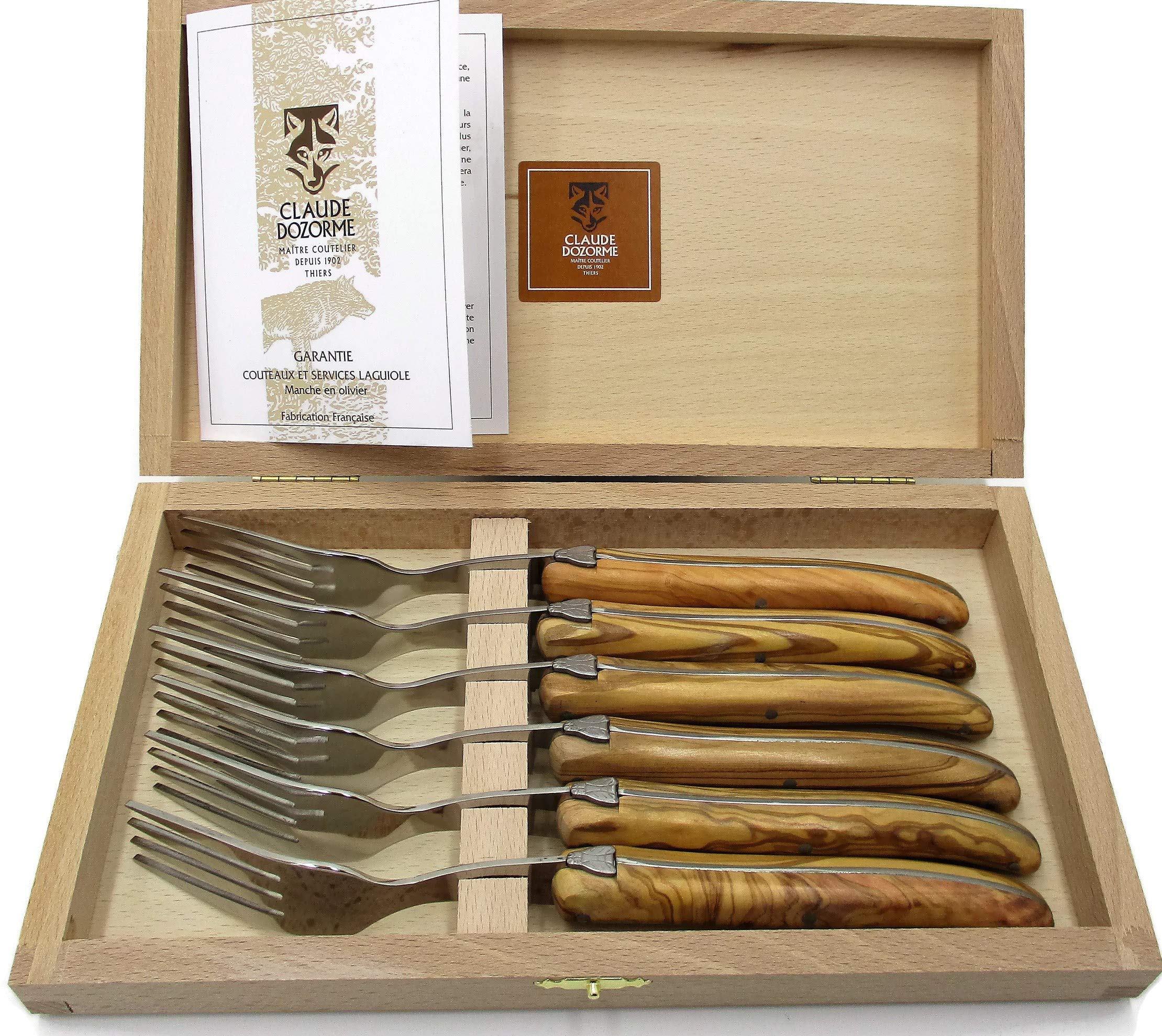 Claude Dozorme フォーク6本セット Claude Dozorme フォーク6本セット Claude Dozorme Set of 6 Laguiole